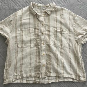 Madewell boxy button down shirt